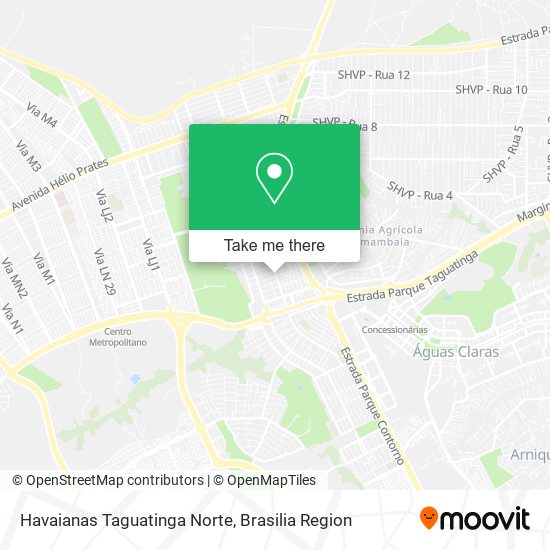 Havaianas Taguatinga Norte map