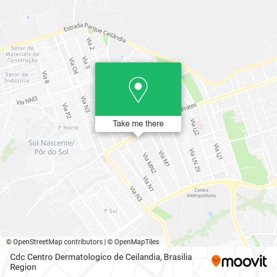 Cdc Centro Dermatologico de Ceilandia map