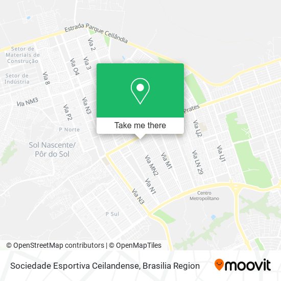 Mapa Sociedade Esportiva Ceilandense