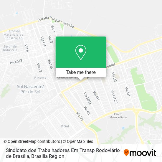 Sindicato dos Trabalhadores Em Transp Rodoviário de Brasília map