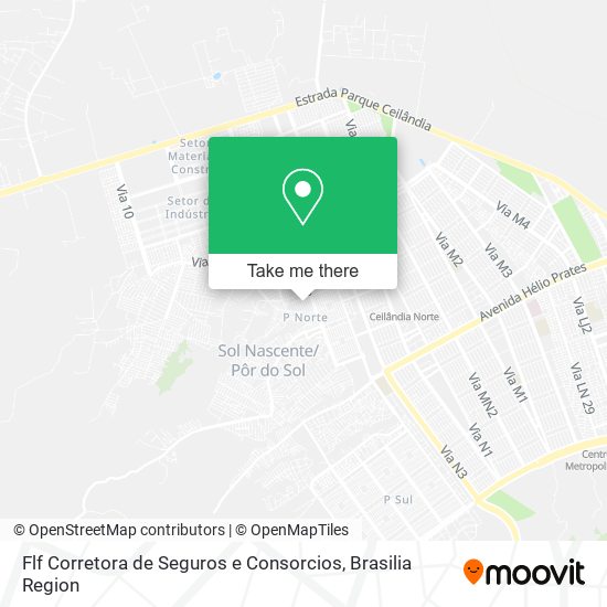 Flf Corretora de Seguros e Consorcios map