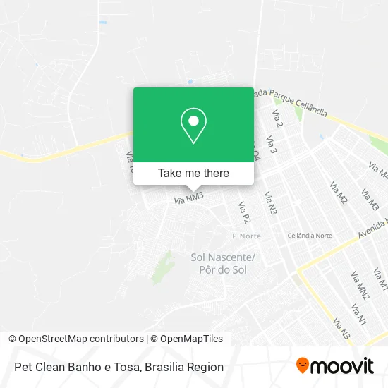 Pet Clean Banho e Tosa map