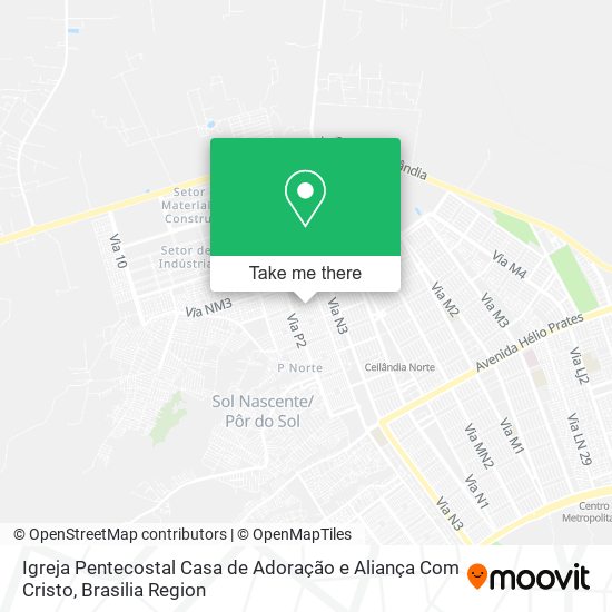 Mapa Igreja Pentecostal Casa de Adoração e Aliança Com Cristo