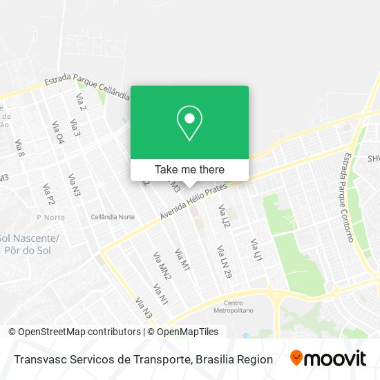Mapa Transvasc Servicos de Transporte