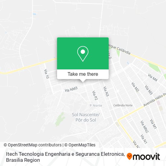 Mapa Itech Tecnologia Engenharia e Seguranca Eletronica