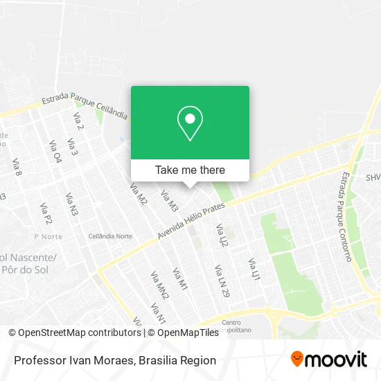 Professor Ivan Moraes map