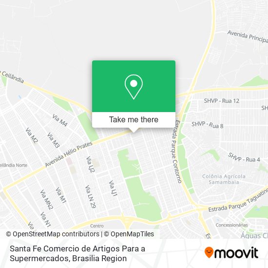 Santa Fe Comercio de Artigos Para a Supermercados map