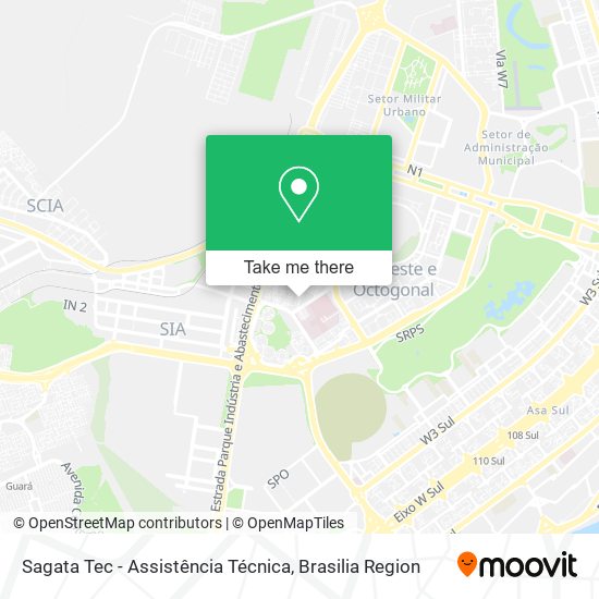 Mapa Sagata Tec - Assistência Técnica