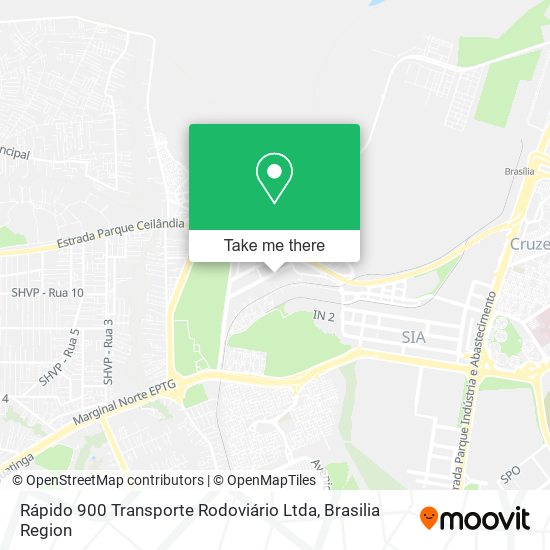 Rápido 900 Transporte Rodoviário Ltda map