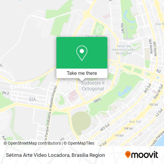 Sétima Arte Vídeo Locadora map
