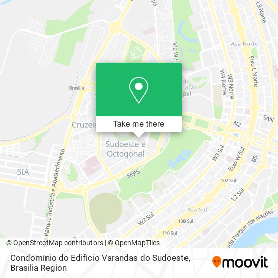 Condomínio do Edifício Varandas do Sudoeste map