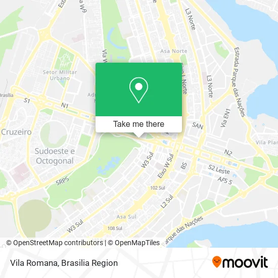Vila Romana map