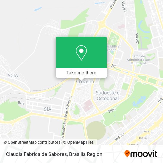 Mapa Claudia Fabrica de Sabores