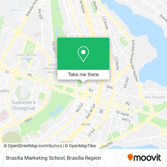 Brasília Marketing School map