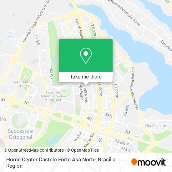 Home Center Castelo Forte Asa Norte map