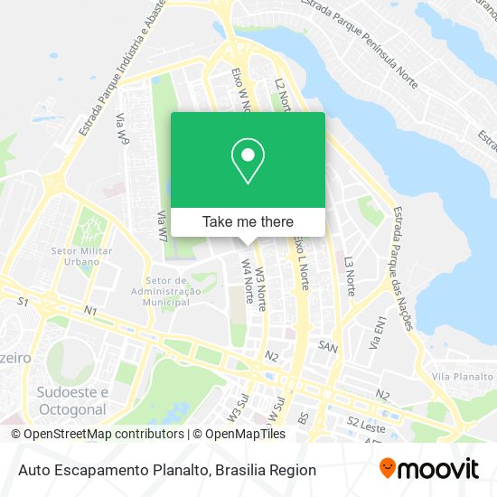 Auto Escapamento Planalto map