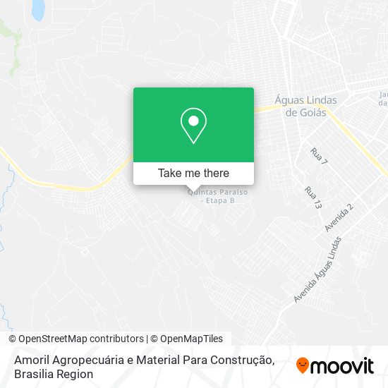 Amoril Agropecuária e Material Para Construção map