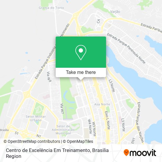 Centro de Excelência Em Treinamento map