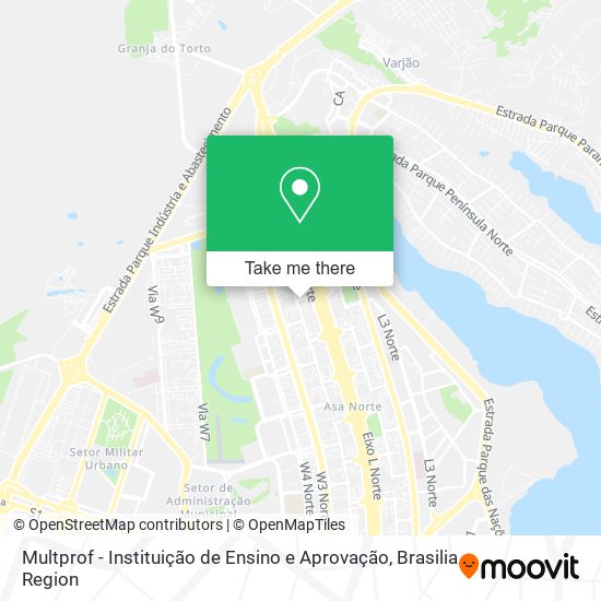 Multprof - Instituição de Ensino e Aprovação map