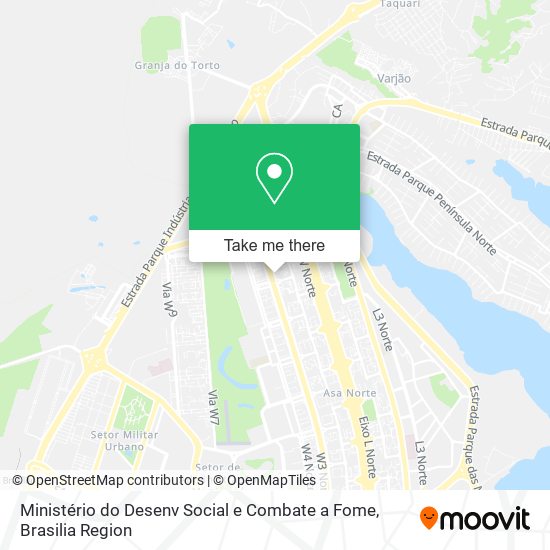 Ministério do Desenv Social e Combate a Fome map