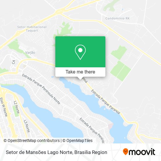 Setor de Mansões Lago Norte map