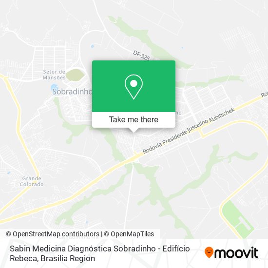 Sabin Medicina Diagnóstica Sobradinho - Edifício Rebeca map
