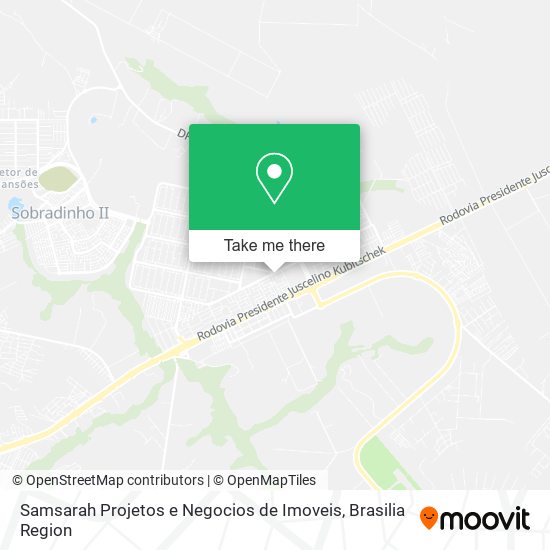 Mapa Samsarah Projetos e Negocios de Imoveis