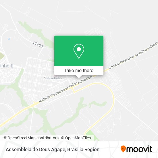 Mapa Assembleia de Deus Ágape