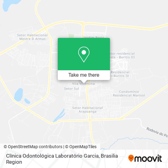 Clínica Odontológica Laboratório Garcia map