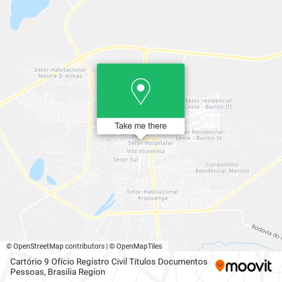 Cartório 9 Ofício Registro Civil Títulos Documentos Pessoas map