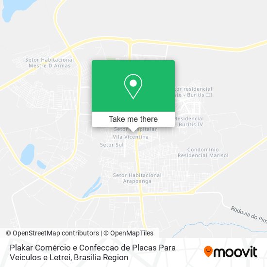 Plakar Comércio e Confeccao de Placas Para Veiculos e Letrei map