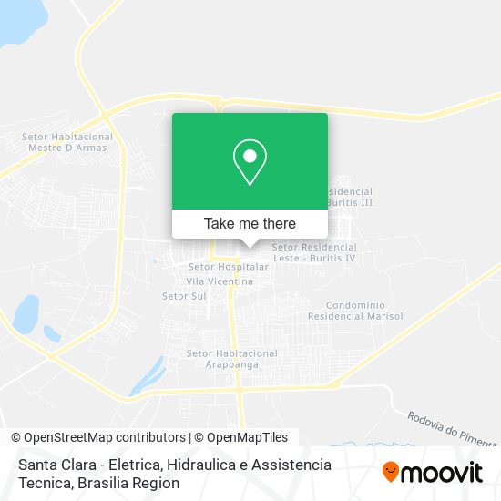 Santa Clara - Eletrica, Hidraulica e Assistencia Tecnica map