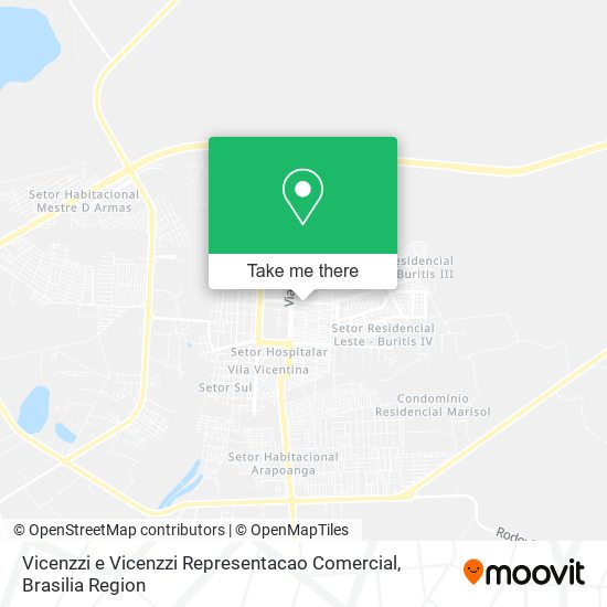 Mapa Vicenzzi e Vicenzzi Representacao Comercial