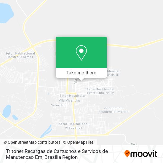 Mapa Tritoner Recargas de Cartuchos e Servicos de Manutencao Em