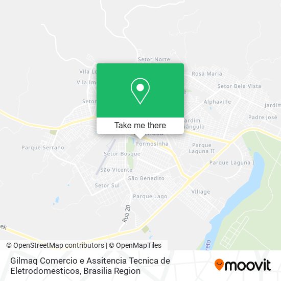 Gilmaq Comercio e Assitencia Tecnica de Eletrodomesticos map