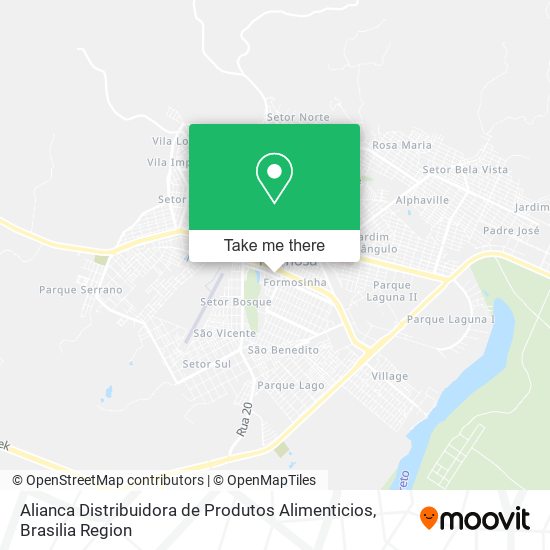 Alianca Distribuidora de Produtos Alimenticios map