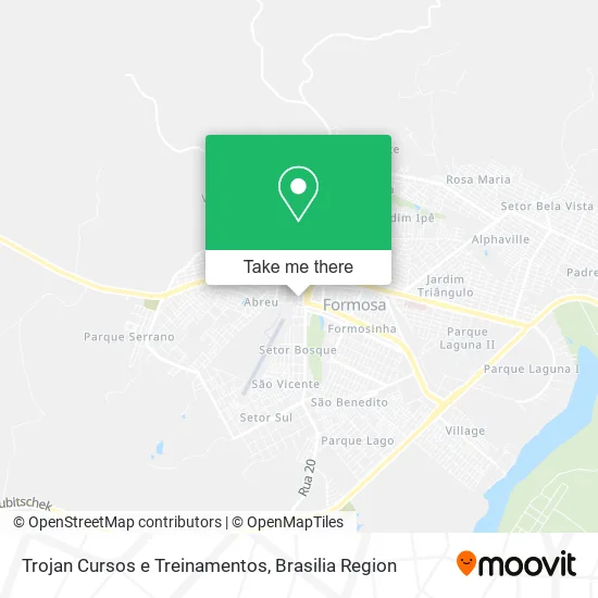 Trojan Cursos e Treinamentos map