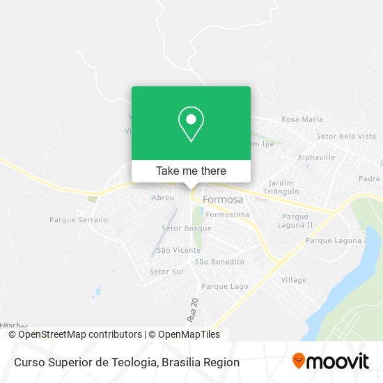 Curso Superior de Teologia map