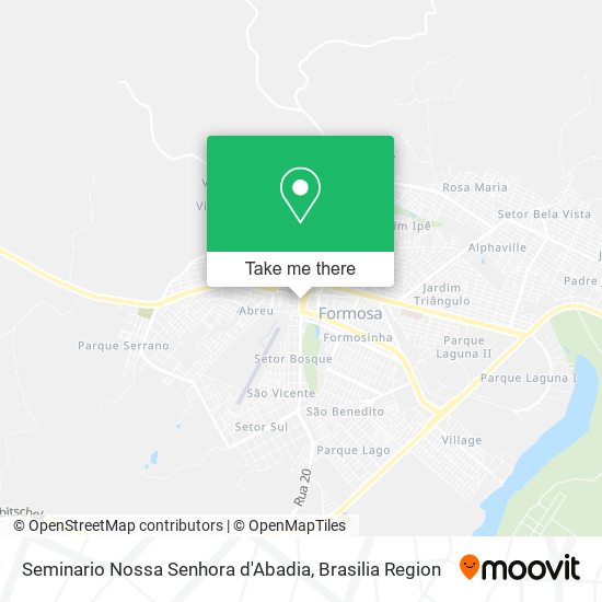 Seminario Nossa Senhora d'Abadia map