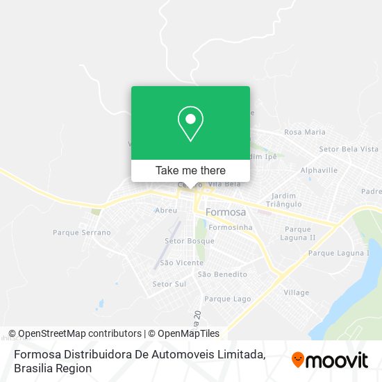 Formosa Distribuidora De Automoveis Limitada map