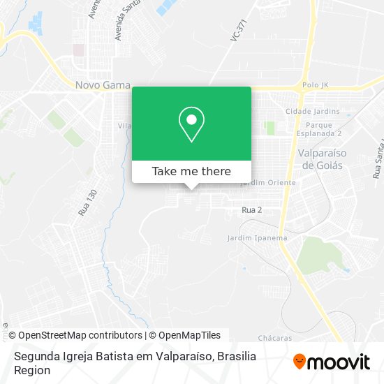 Segunda Igreja Batista em Valparaíso map
