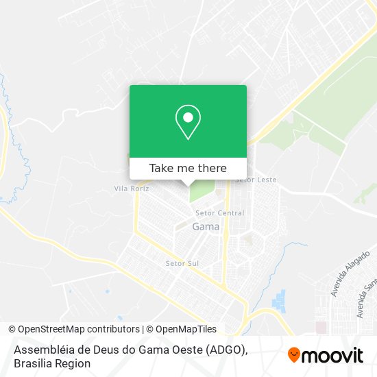 Assembléia de Deus do Gama Oeste (ADGO) map