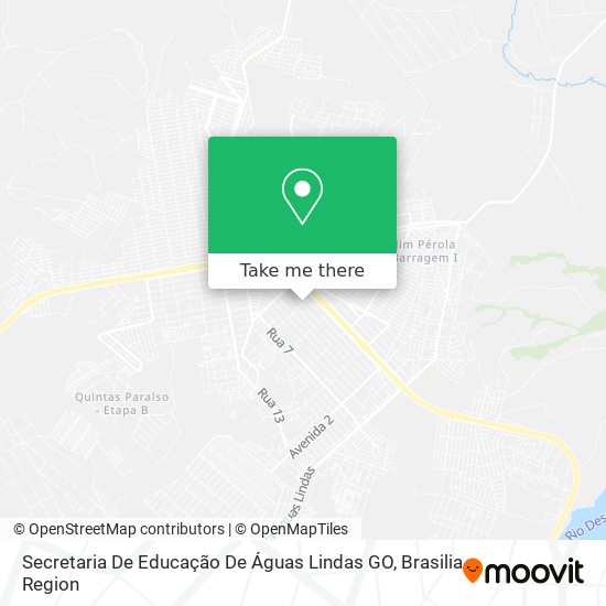 Secretaria De Educação De Águas Lindas GO map