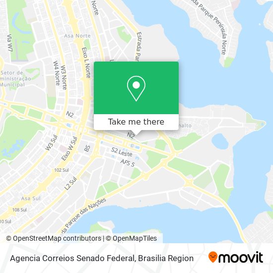 Agencia Correios Senado Federal map
