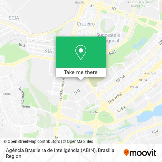 Agência Brasileira de Inteligência (ABIN) map