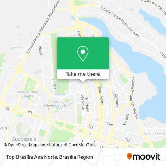 Top Brasília Asa Norte map
