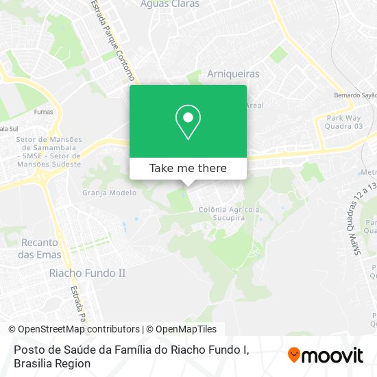 Posto de Saúde da Família do Riacho Fundo I map