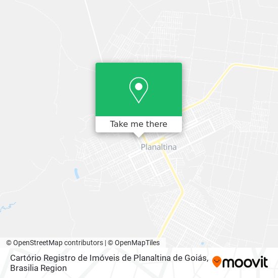 Cartório Registro de Imóveis de Planaltina de Goiás map