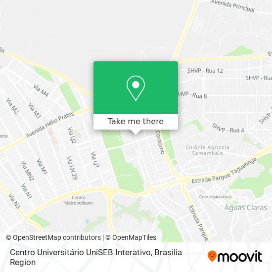 Centro Universitário UniSEB Interativo map