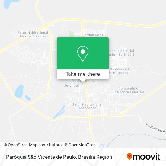 Paróquia São Vicente de Paulo map